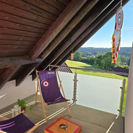 Schwarzwald-oase Mit Panoramabalkon - 3 Schlafzimmer - 6 Gaeste Apartament Schömberg